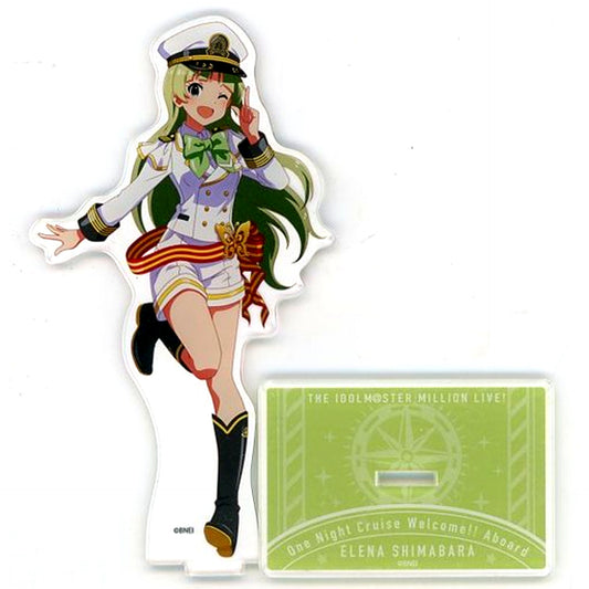 Elena Shimabara Official Acrylic Stand THE IDOLM@STER MILLION LIVE! One Night Cruise Welcome Aboard [USED]