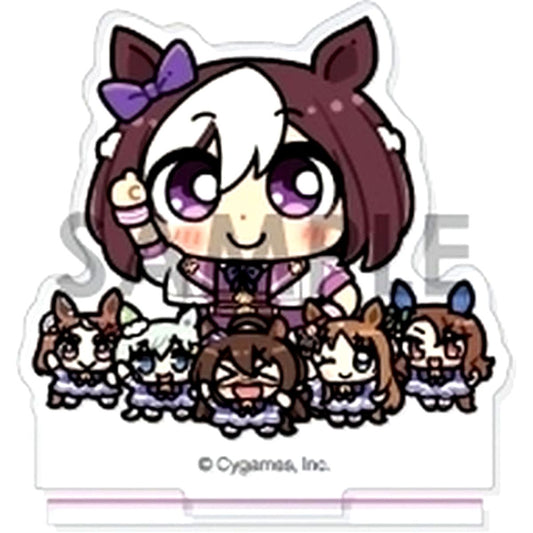 No.1 Special Week, Golden Generation Umamusume: Pretty Derby Trading Acrylic Stand Vol.1 with Plush [USED]
