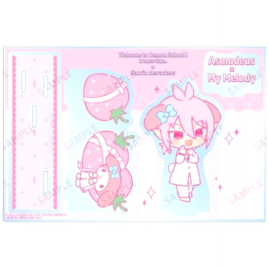 Alice Asmodeus x My Melody BIG Acrylic Stand with Parts Welcome to Demon School! Iruma-kun x Sanrio Characters [USED]