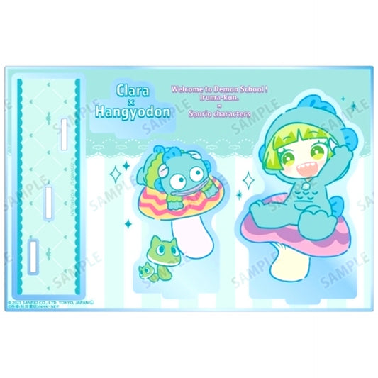 Clara Valac x Hangyodon BIG Acrylic Stand with Parts Welcome to Demon School! Iruma-kun x Sanrio Characters [USED]