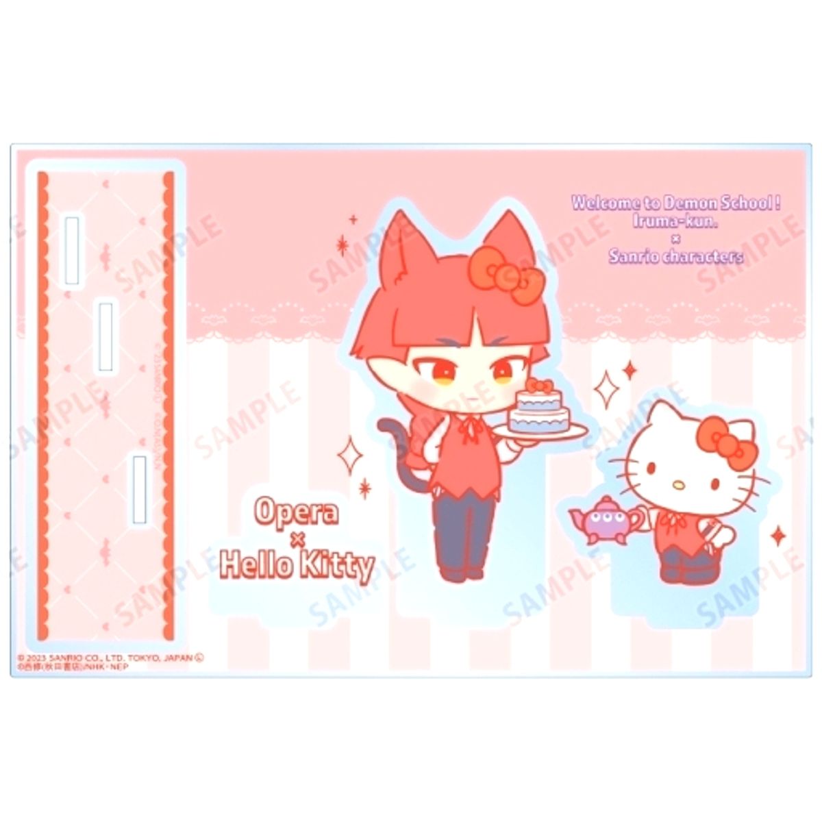Opera x Hello Kitty Parts Big Acrylic Stand Welcome to Demon School! Iruma-kun x Sanrio Characters [USED]