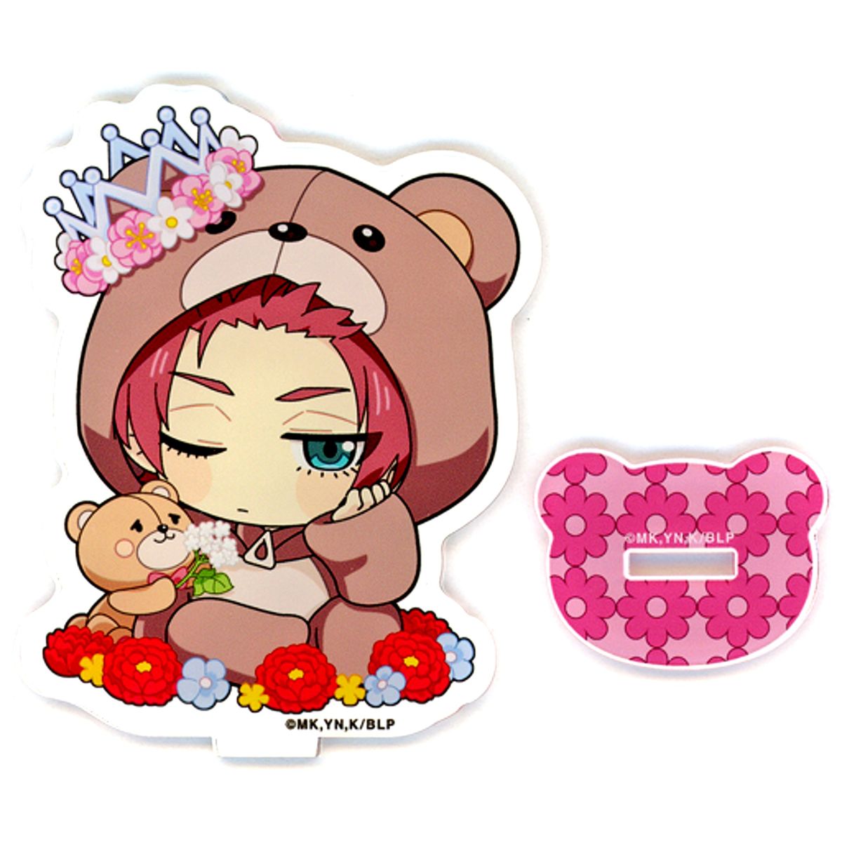 Sae Itoshi Blue Lock x CHARACHA in FavoteriA Trading Acrylic Stand Flower Bear Ver. [USED]