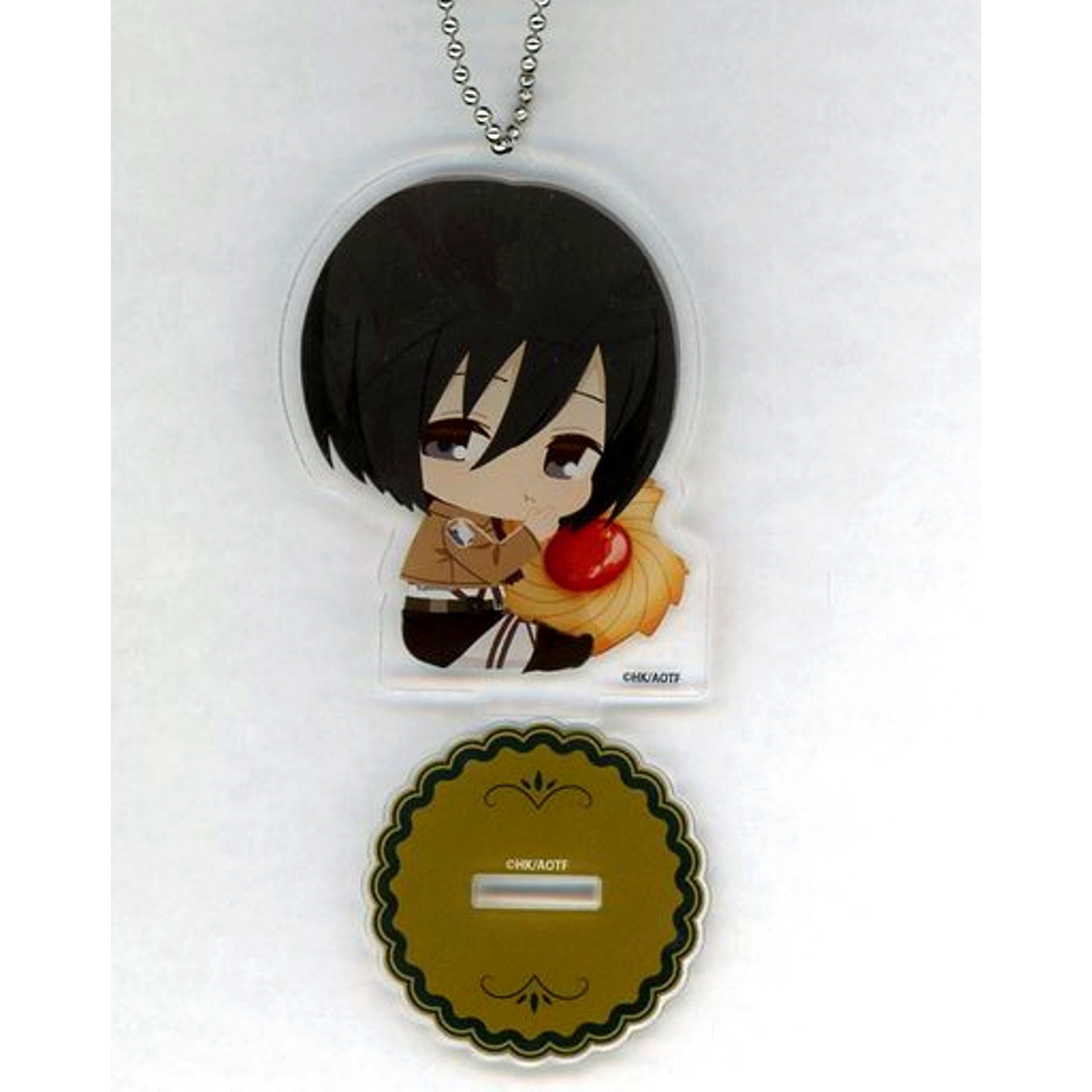 Mikasa Ackerman Attack on Titan x Collabo Cafe Honpo LABO Acrylic Stand Keychain Vol. 2 [USED]