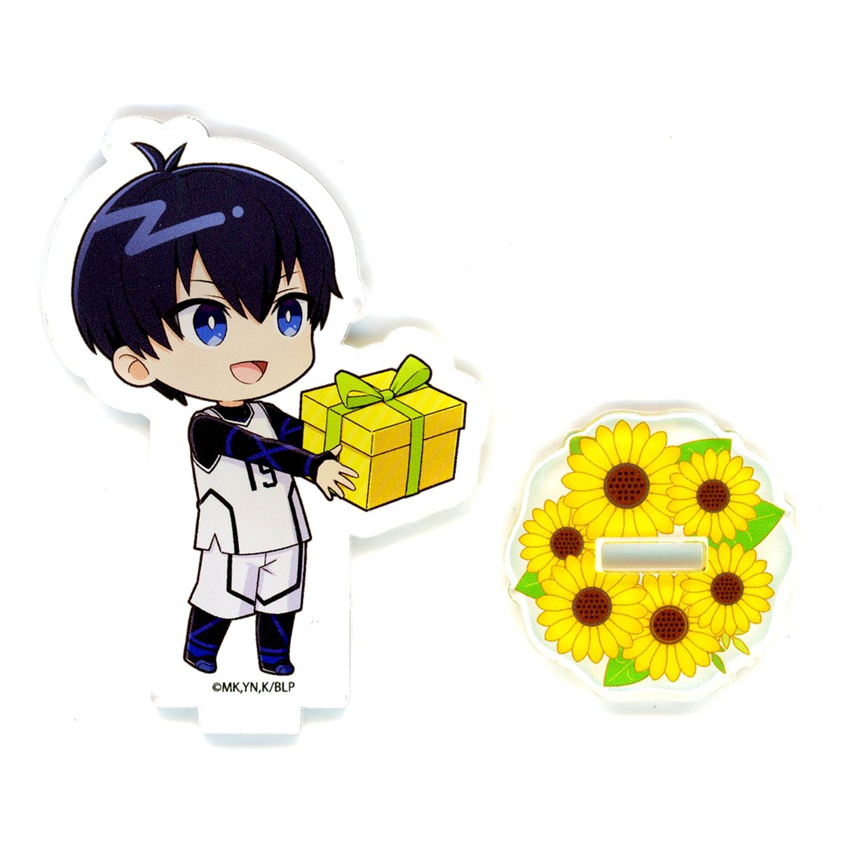 Yoichi Isagi Blue Lock x PRINCESS CAFE Birthday Acrylic Stand August Celebration Ver. Only Sold Separately [USED]