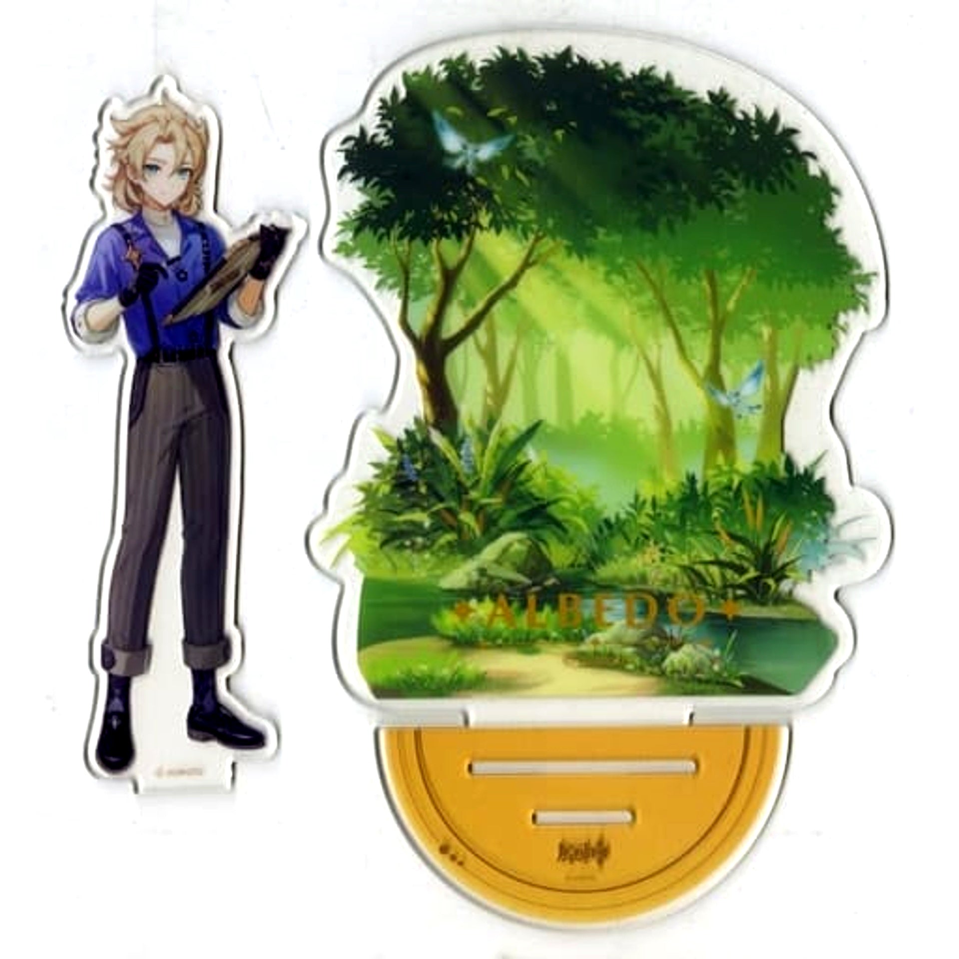 Albedo Genshin Impact Qizhihaowan Collab Forest Adventure Series Acrylic Stand [USED]