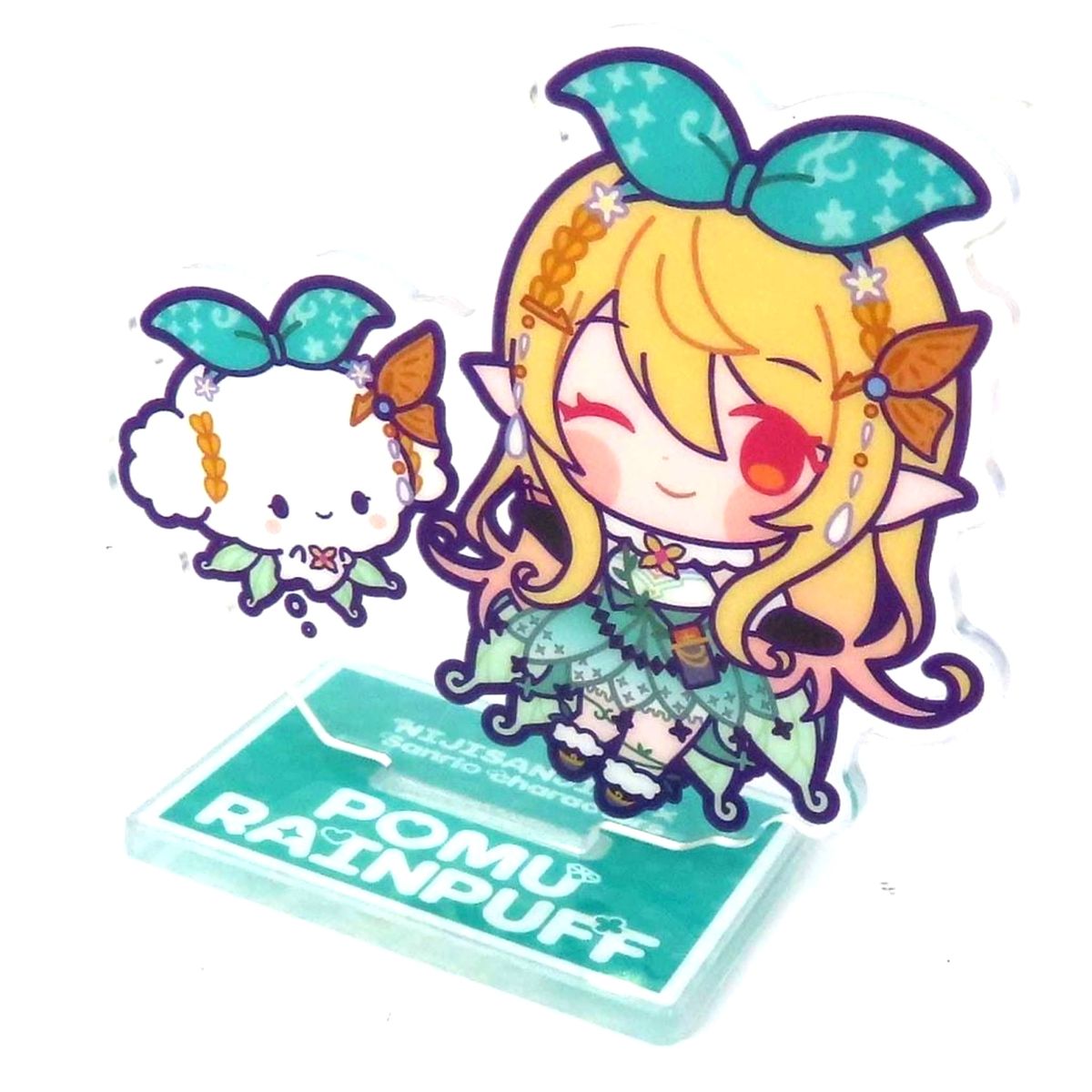 Pomu Rainpuff x Kogimyun Virtual YouTuber Nijisanji Acrylic Stand NIJISANJI EN x Sanrio Characters [USED]