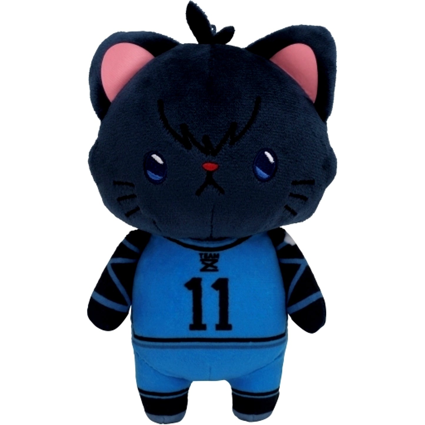 Yoichi Isagi Blue Lock Plush Keychain with Eye Mask withCAT [USED]