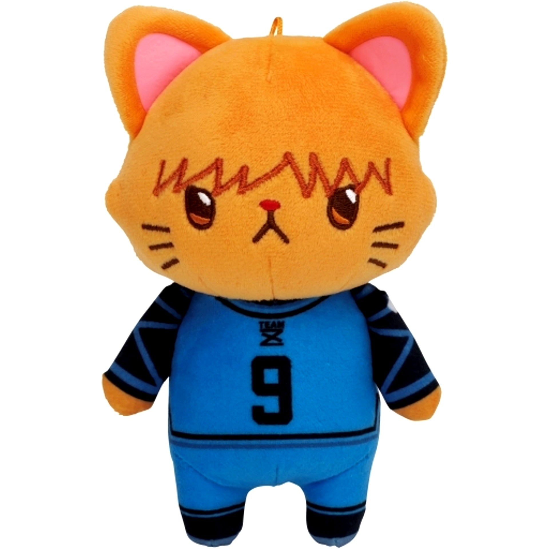Rensuke Kunigami Blue Lock withCAT Plush Keychain with Eye Mask [USED]