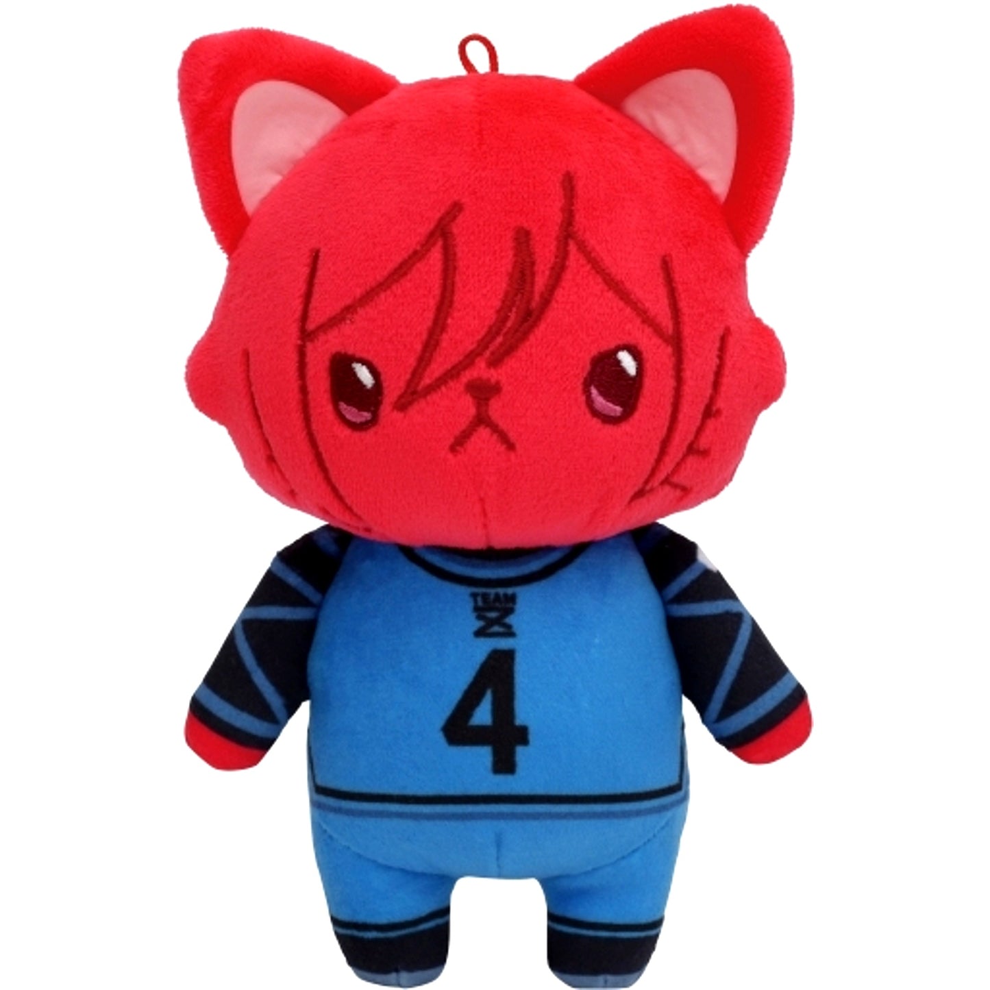 Hyoma Chigiri Blue Lock Plush Keychain with Eye Mask withCAT [USED]