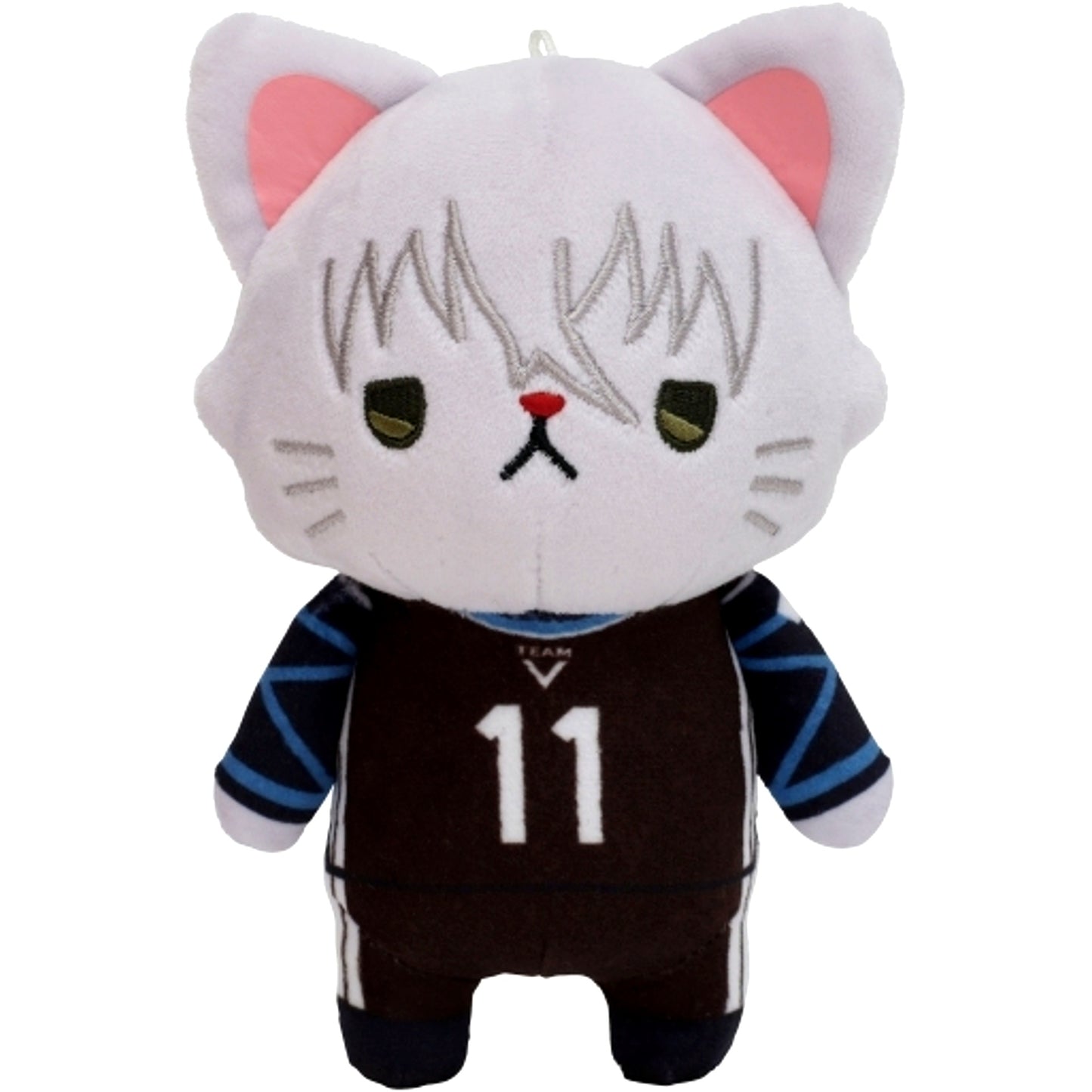 Seishiro Nagi Blue Lock Plush Keychain with Eye Mask withCAT [USED]