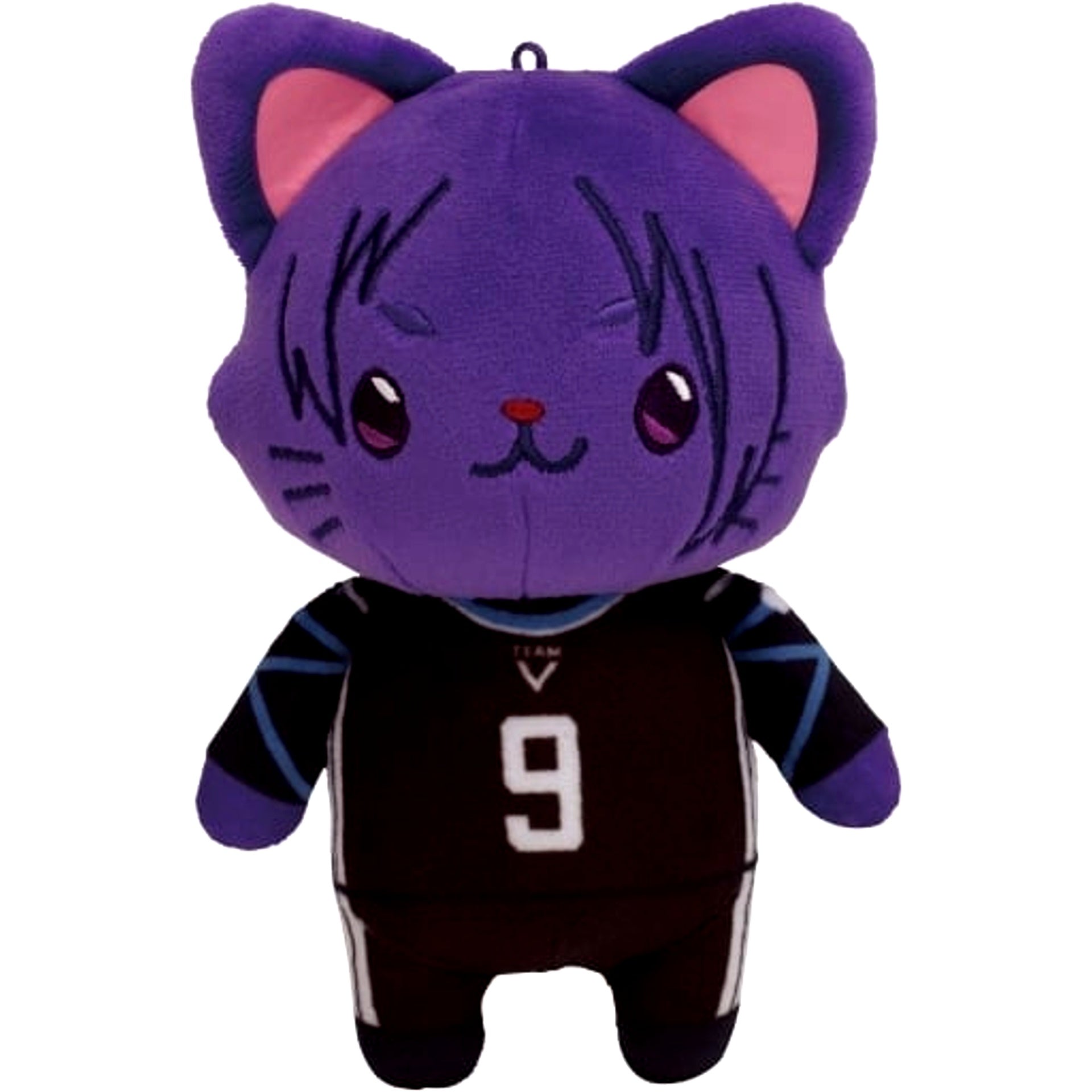 Reo Mikage Blue Lock Plush Keychain with Eye Mask withCAT [USED]