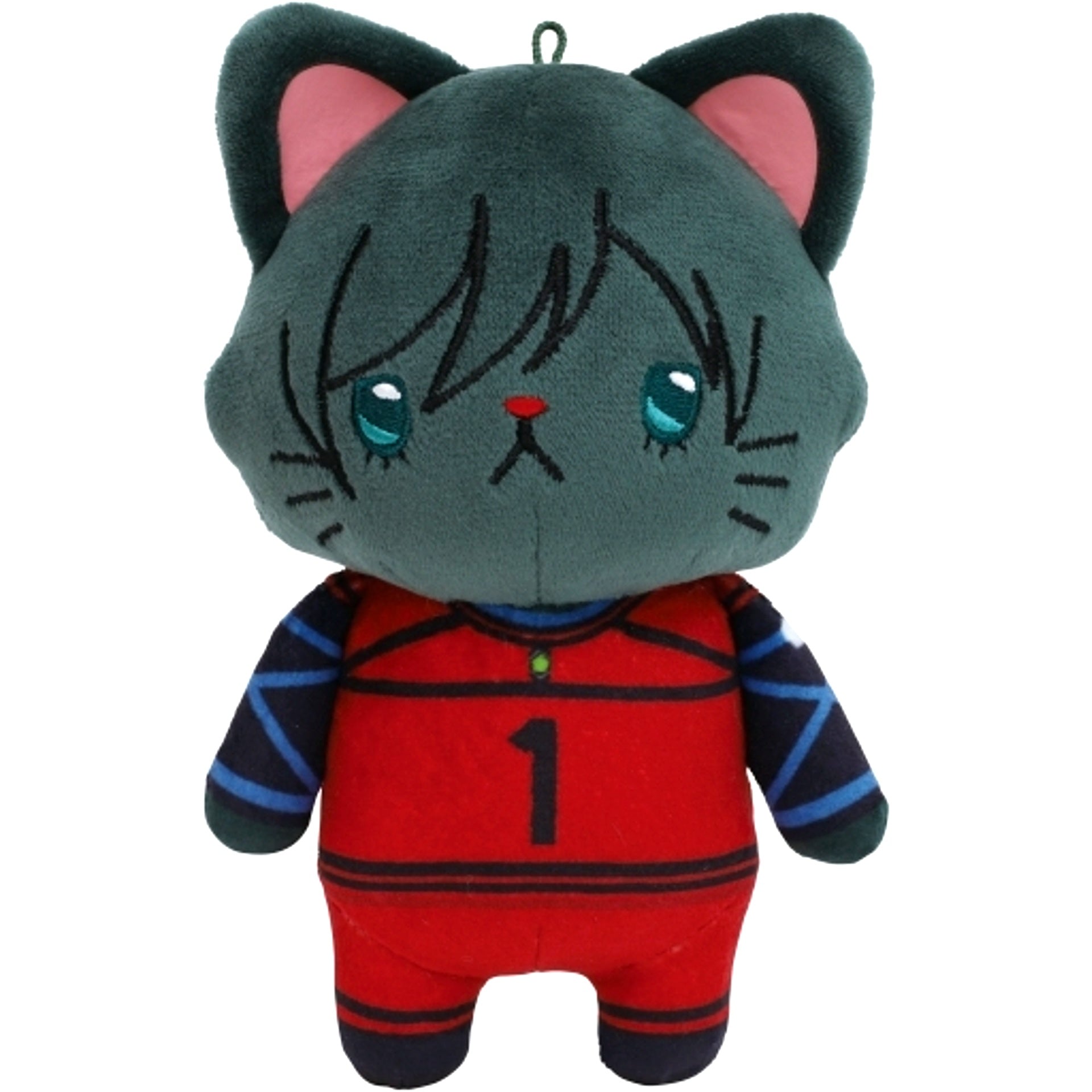 Rin Itoshi Blue Lock Plush Keychain with Eye Mask withCAT [USED]