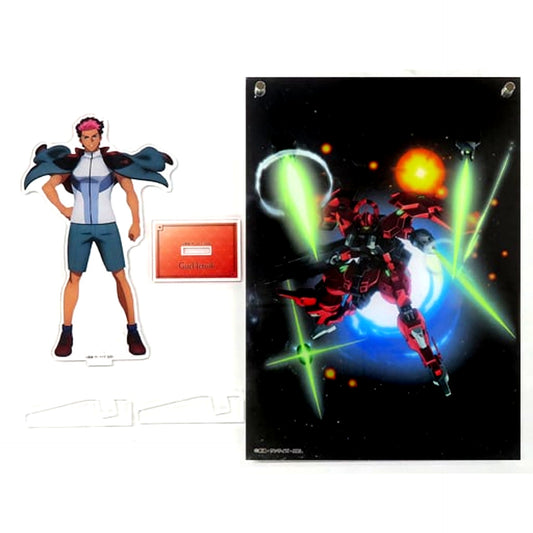 Guel Jeturk & Darilbalde Mobile Suit Gundam: The Witch from Mercury Charapop Store Layered Acrylic Illustration Board + Acrylic Stand Set [USED]