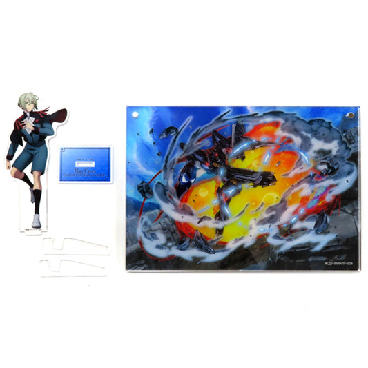 Elan Ceres Enhanced Person No.5 & Gundam Pharact Mobile Suit Gundam: The Witch from Mercury Layered Acrylic Illustration Board + Acrylic Stand Set Charapop Store [USED]