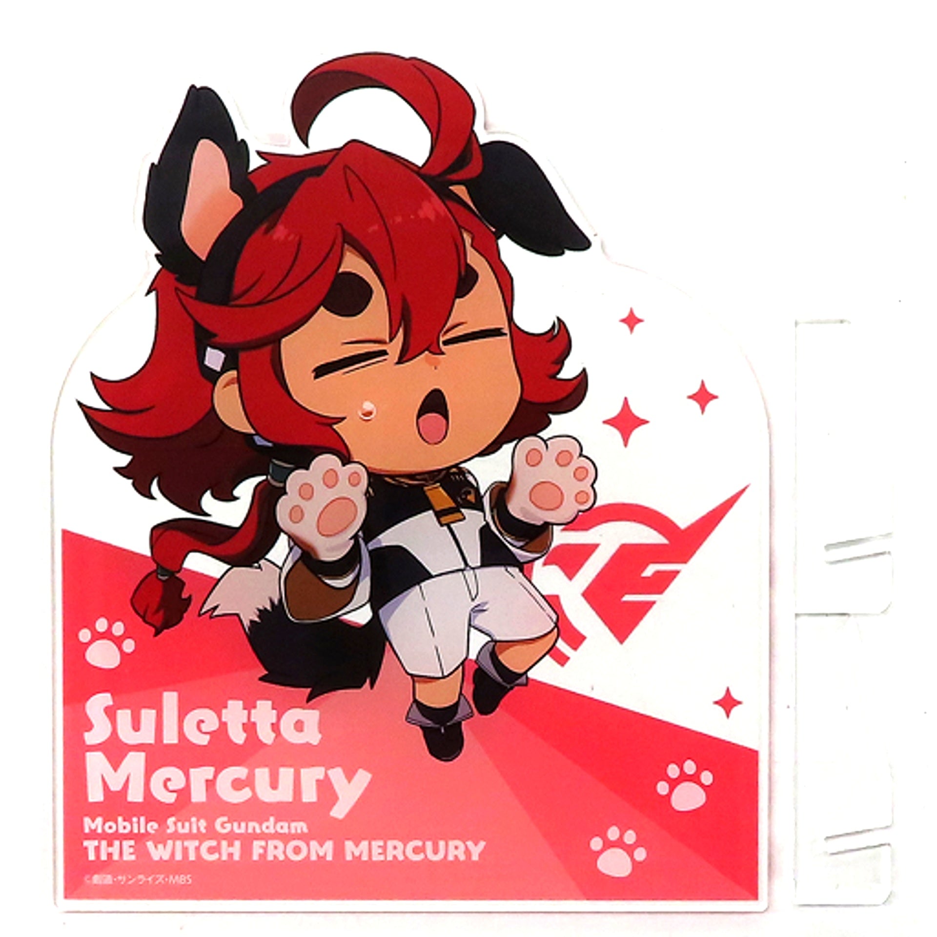 Suletta Mercury Mobile Suit Gundam The Witch from Mercury Kemomimi Illustration Acrylic Board Prize A Chara Pop Store [USED]
