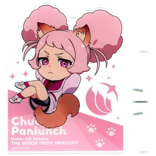 Chuatury Panlunch Mobile Suit Gundam: The Witch from Mercury Kemomimi Illustration Acrylic Board Charapop Store A Prize Mini Game [USED]