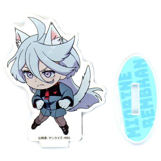 Miorine Rembran Mobile Suit Gundam: The Witch from Mercury Charapop Store Kemomimi Illustration Acrylic Stand Minigame Suletta Miorine no Oshaberi Korokoro PON! Prize B [USED]