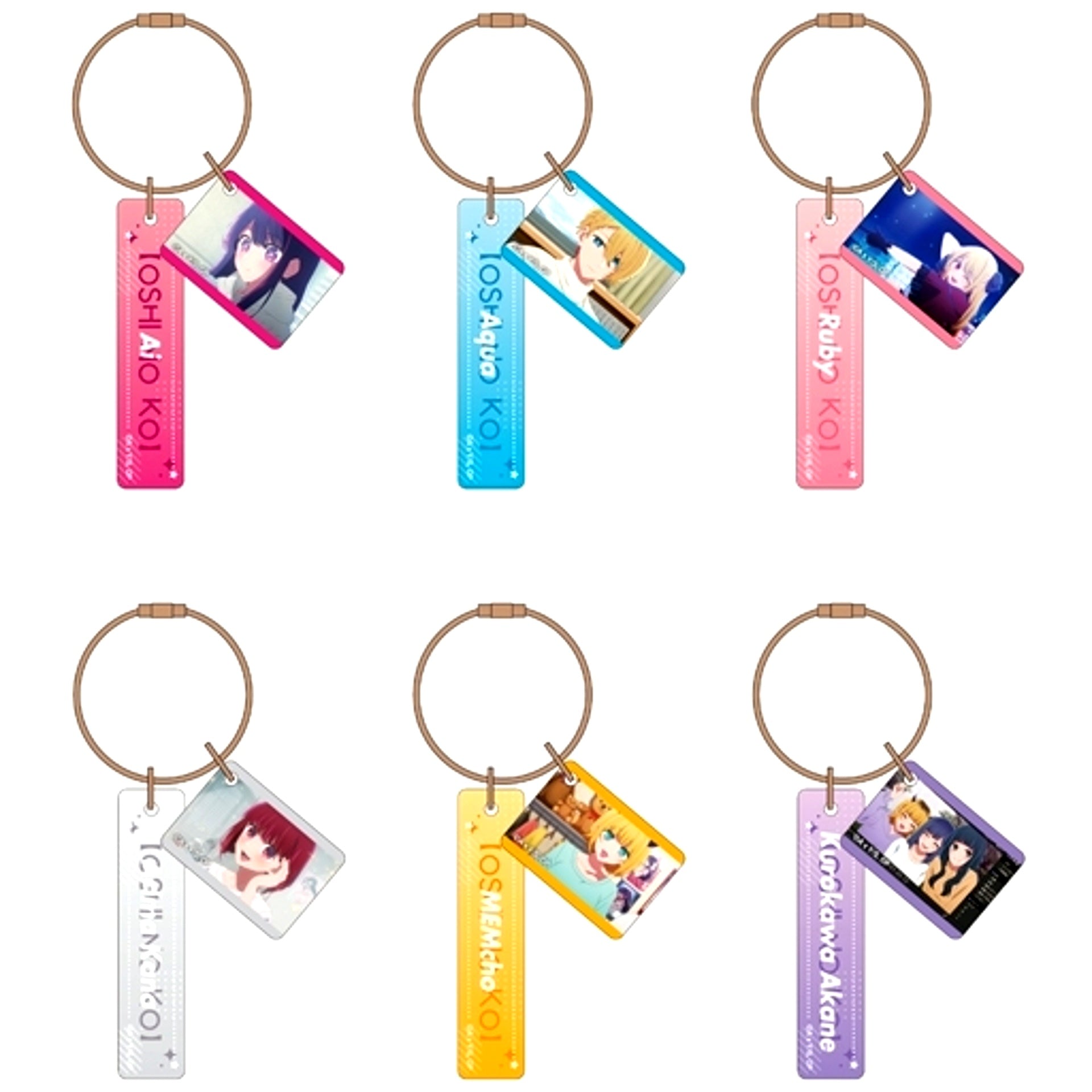 Set of 6 Oshi no Ko Memorial Acrylic Plate Collection [USED]