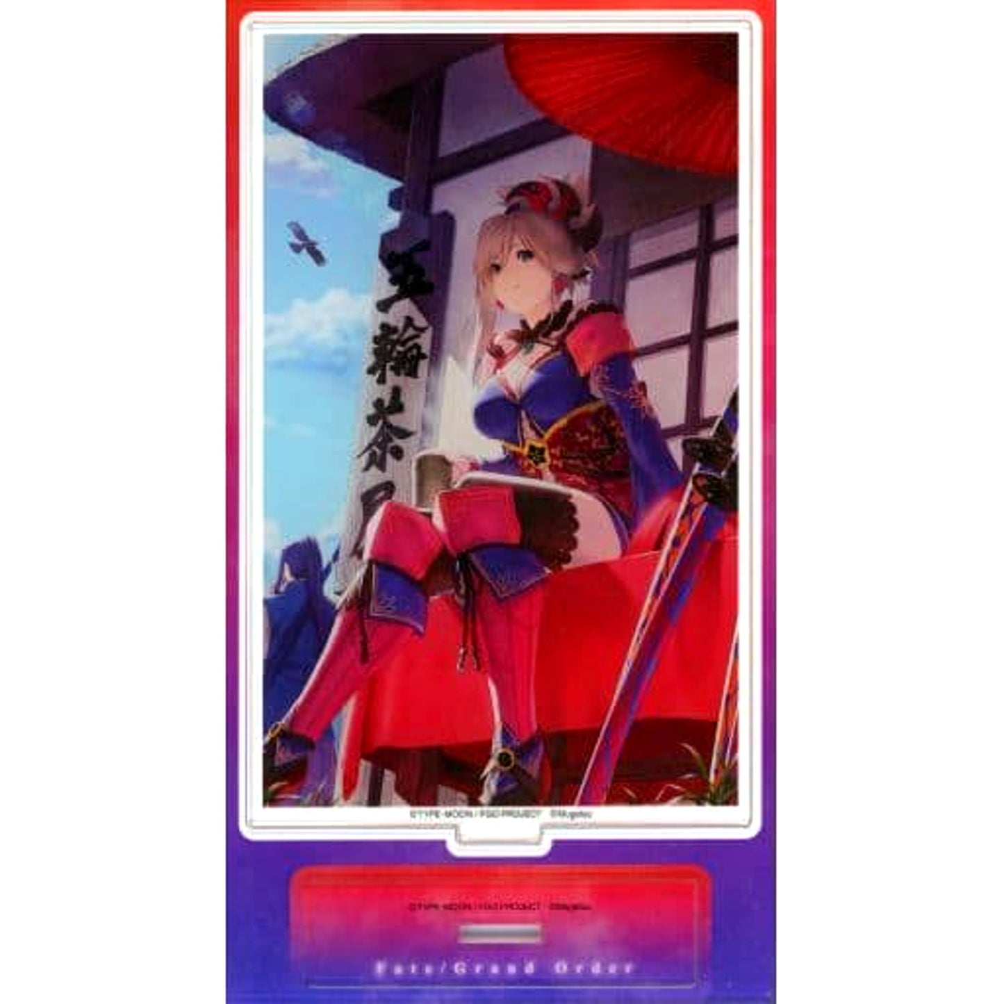 Miyamoto Musashi Fate/Grand Order Acrylic Stand Kiritsuki Artbook Animate Ltd Set Bonus [USED]