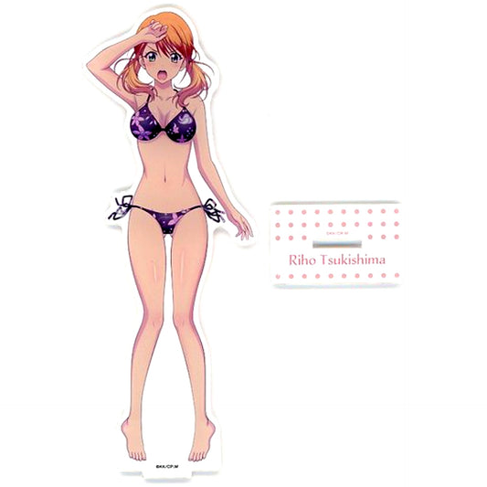 Riho Tsukishima Illustration Acrylic Figure M Swimsuit The Cafe Terrace and Its Goddesses Animaru! Branch in Volks Akihabara Hobby Tengoku 2 [USED]