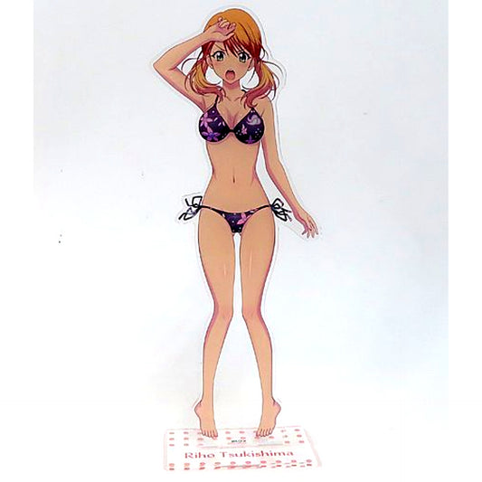 Riho Tsukishima Illustration Acrylic Figure L Swimsuit The Cafe Terrace and Its Goddesses Animaru! Branch in Volks Akihabara Hobby Tengoku 2 [USED]