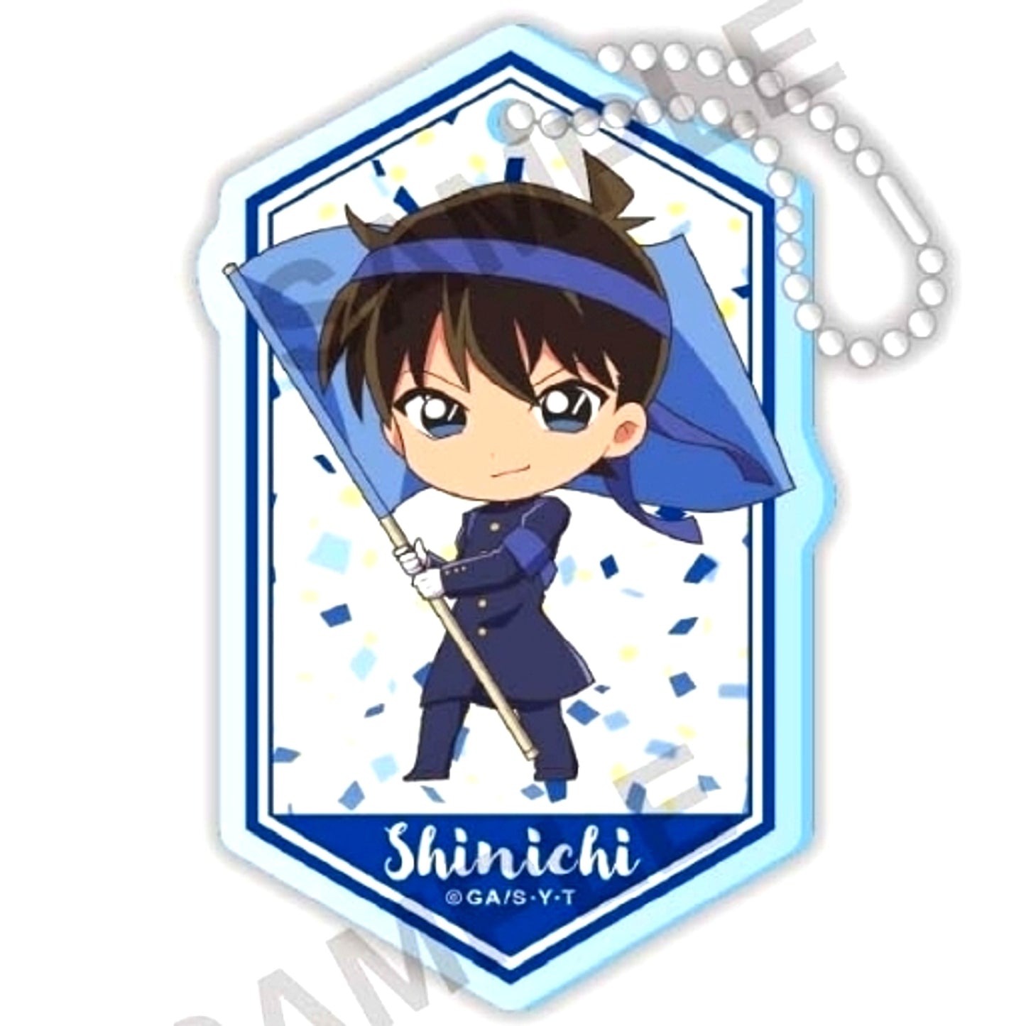 Shinichi Kudo Detective Conan Niitengo Acrylic Keychain Cheering Squad Ver. [USED]