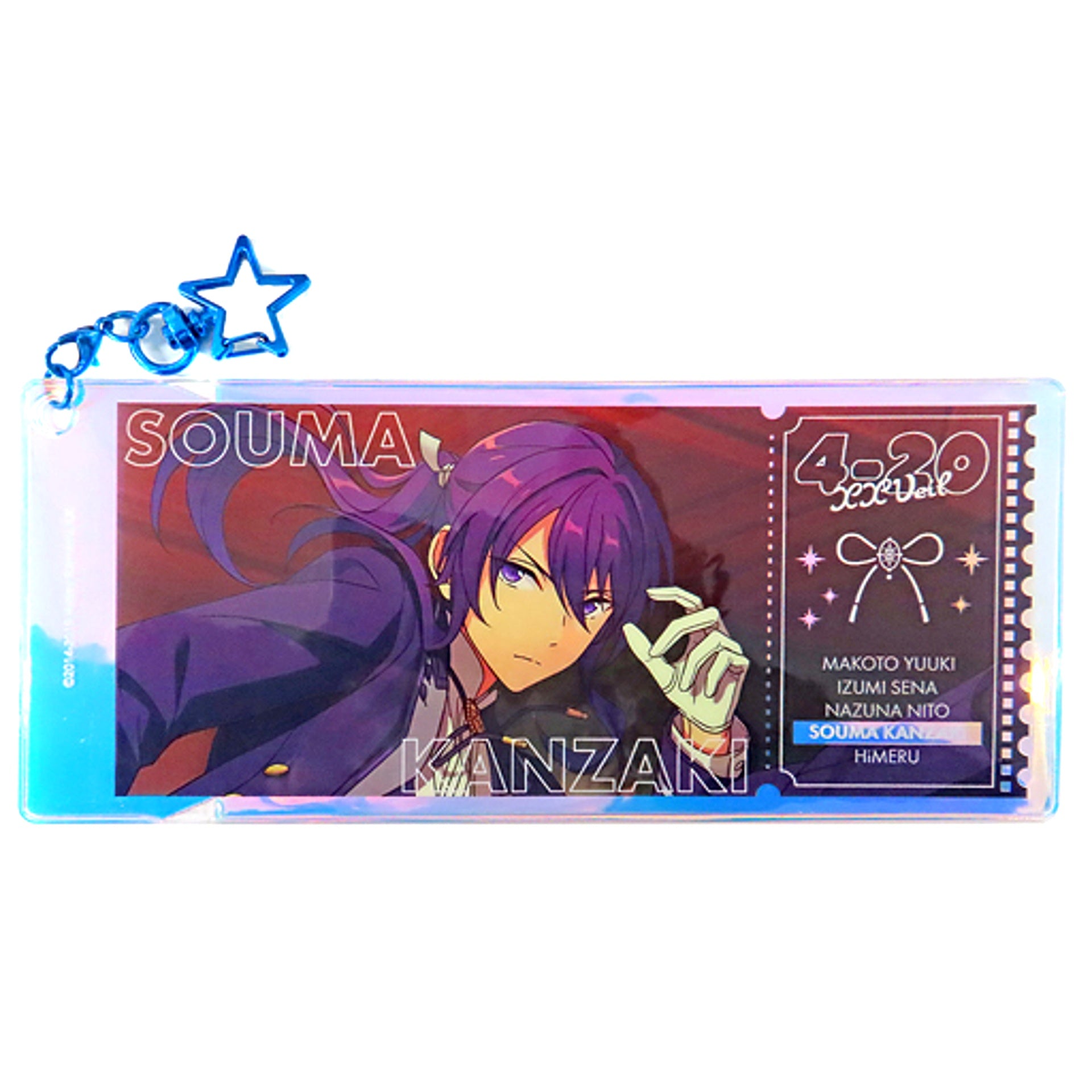 Souma Kanzaki Ensemble Stars!! Memorial Aurora Ticket Charm -SHUFFLE- [USED]