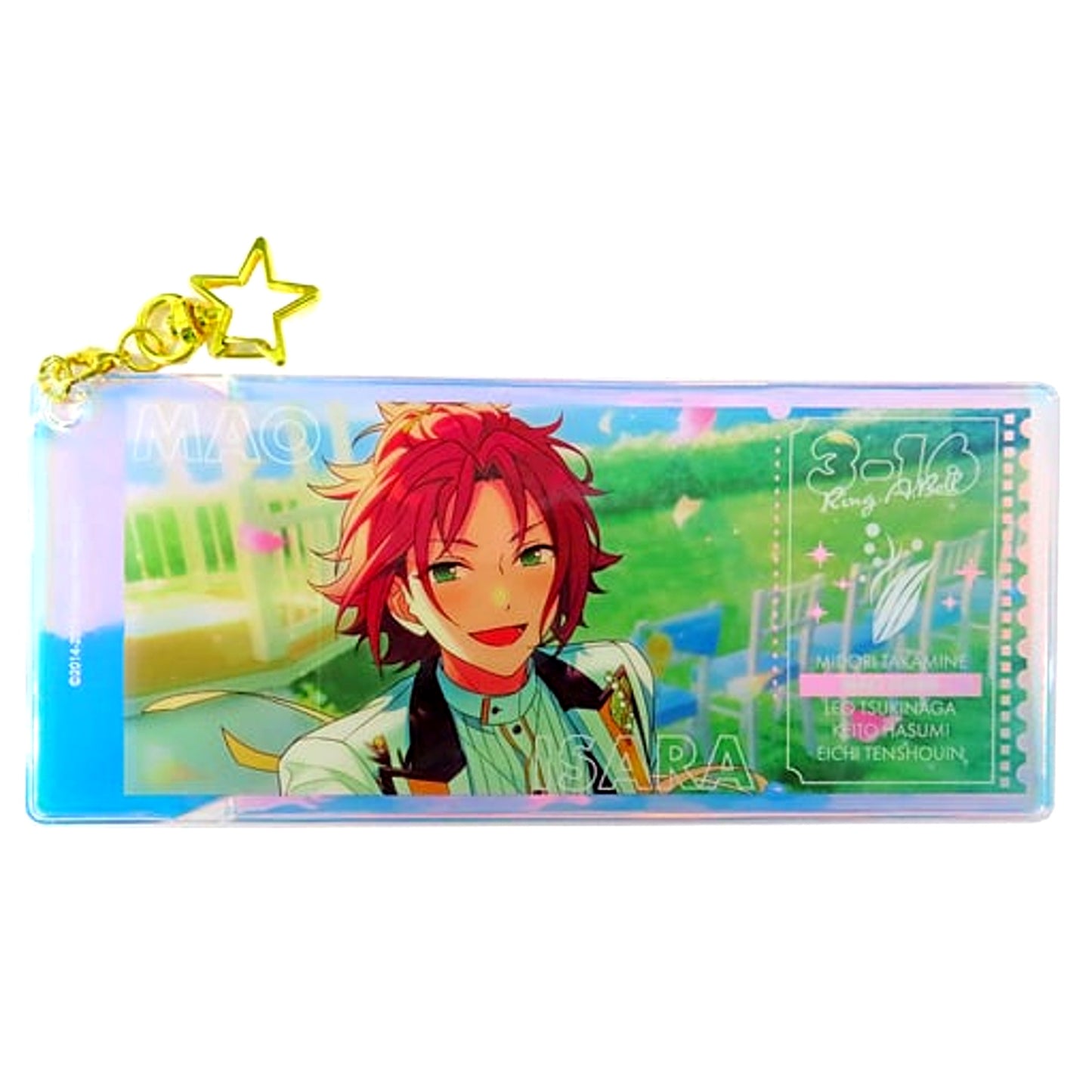 Mao Isara Ensemble Stars!! Memorial Aurora Ticket Charm -SHUFFLE- [USED]