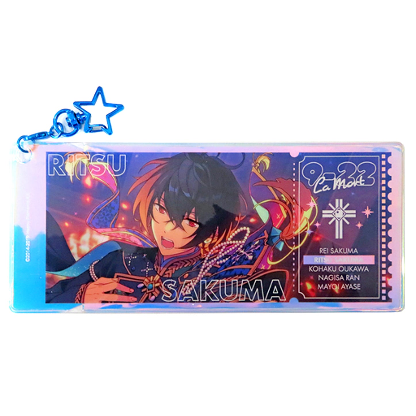 Ritsu Sakuma Ensemble Stars!! Memorial Aurora Ticket Charm SHUFFLE [USED]