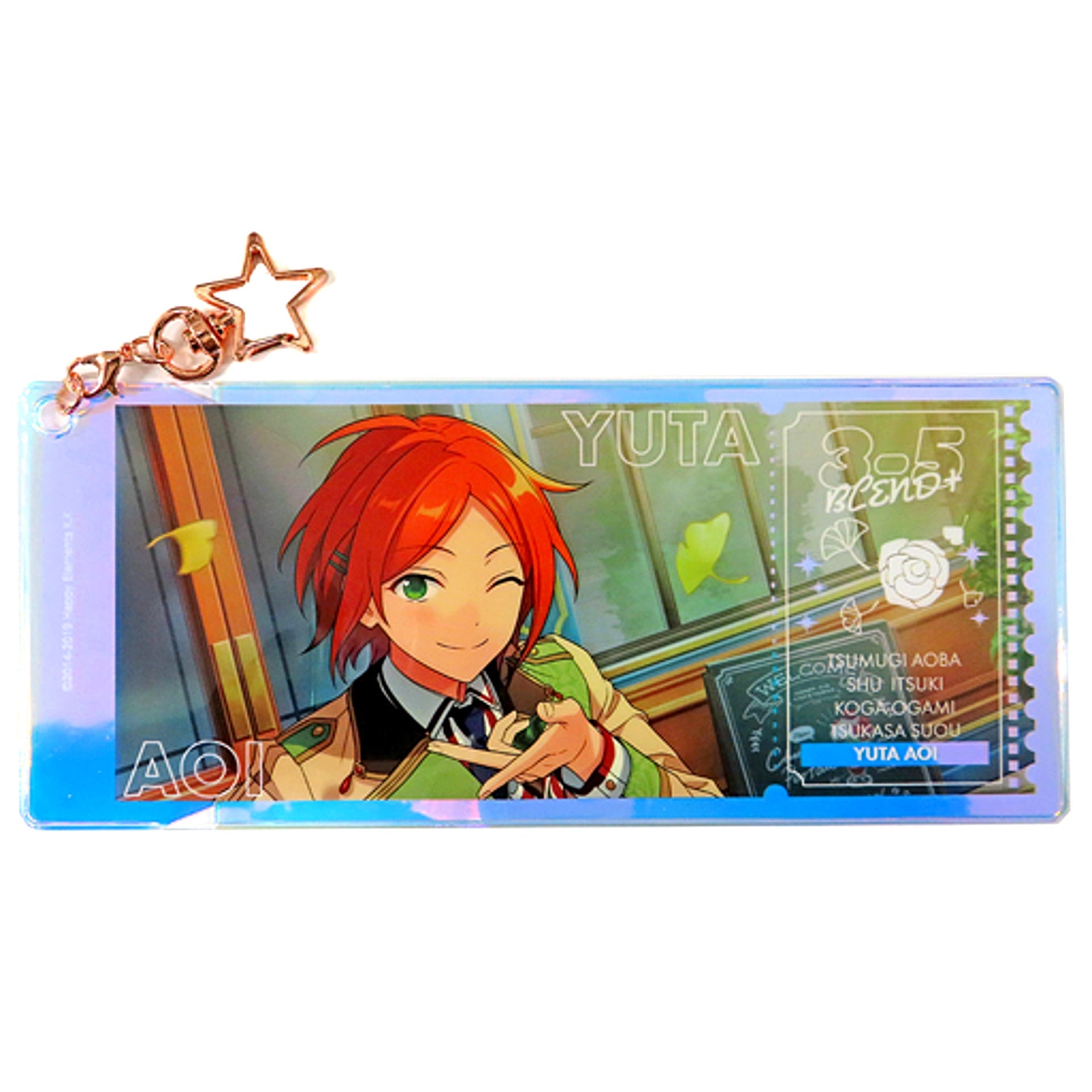 Yuta Aoi Ensemble Stars!! Memorial Aurora Ticket Charm -SHUFFLE- [USED]