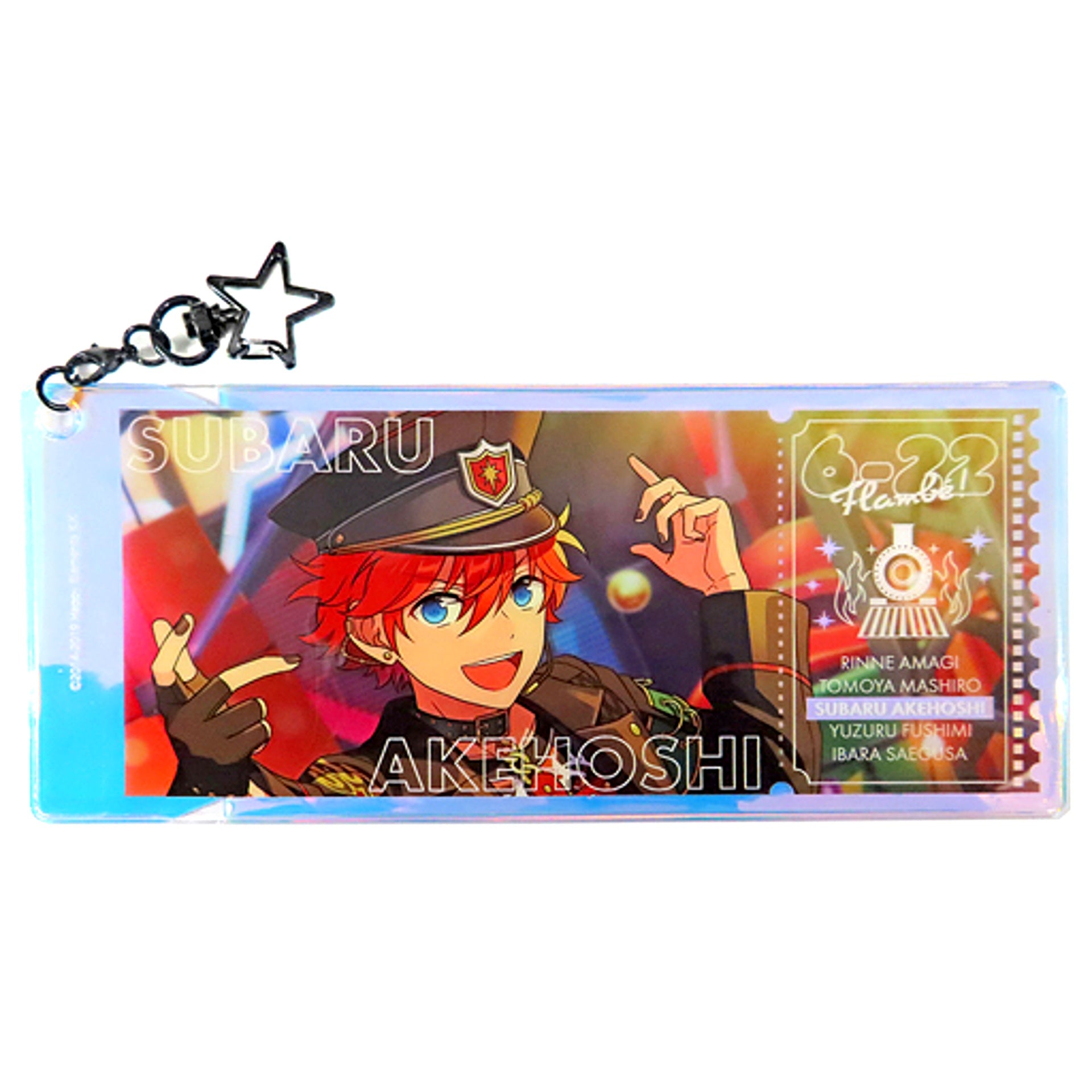 Subaru Akehoshi Ensemble Stars!! Memorial Aurora Ticket Charm -SHUFFLE- [USED]