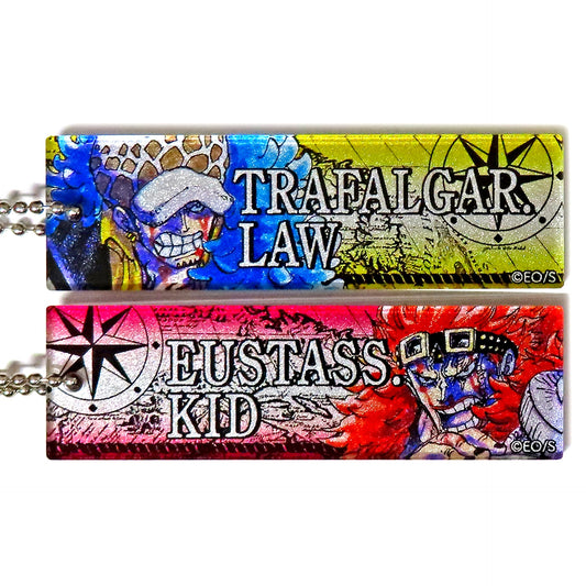 Trafalgar Law & Eustass Kid One Piece Gradation Acrylic Keychain Set of 2 [USED]