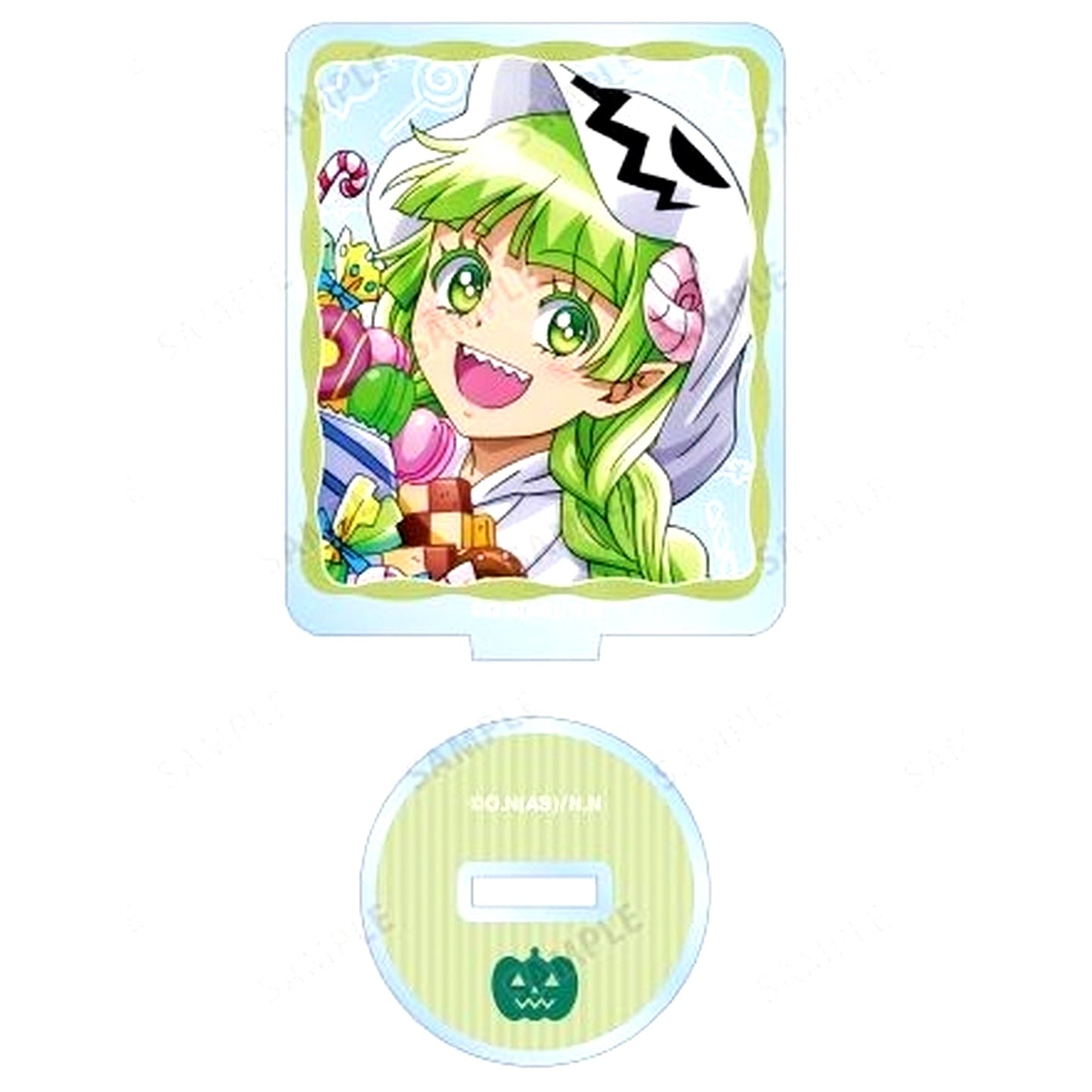 Clara Valac Face Halloween Ver. Illustration Trading Acrylic Stand Welcome to Demon School! Iruma-kun POP UP SHOP in TOWER RECORDS [USED]