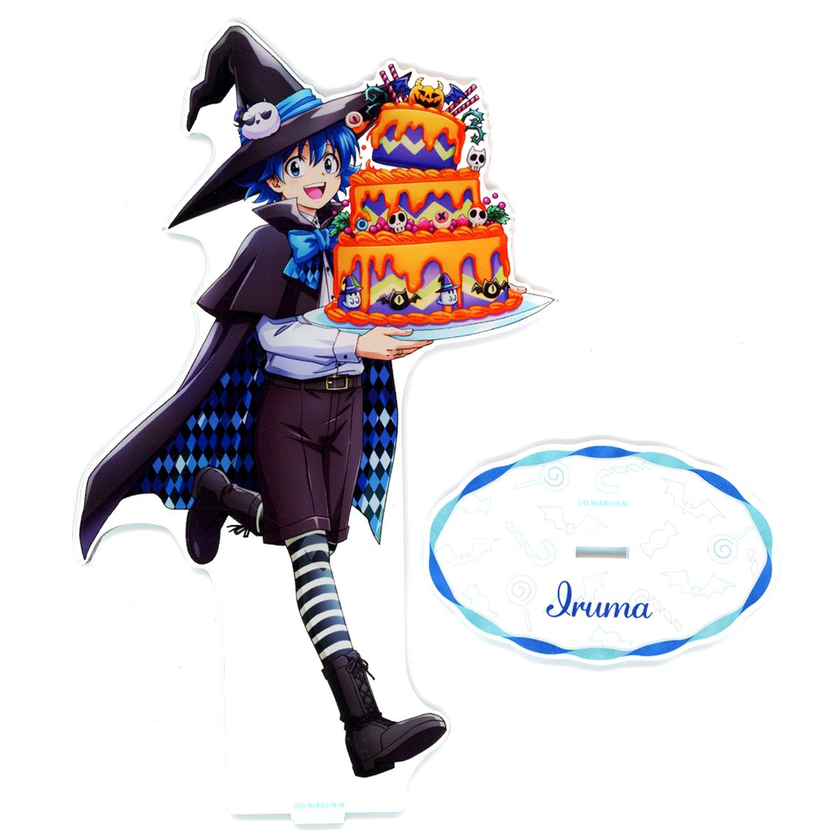 Suzuki Iruma New Illustration Halloween Ver. Extra Large Acrylic Stand Welcome to Demon School! Iruma-kun POP UP SHOP in TOWER RECORDS [USED]