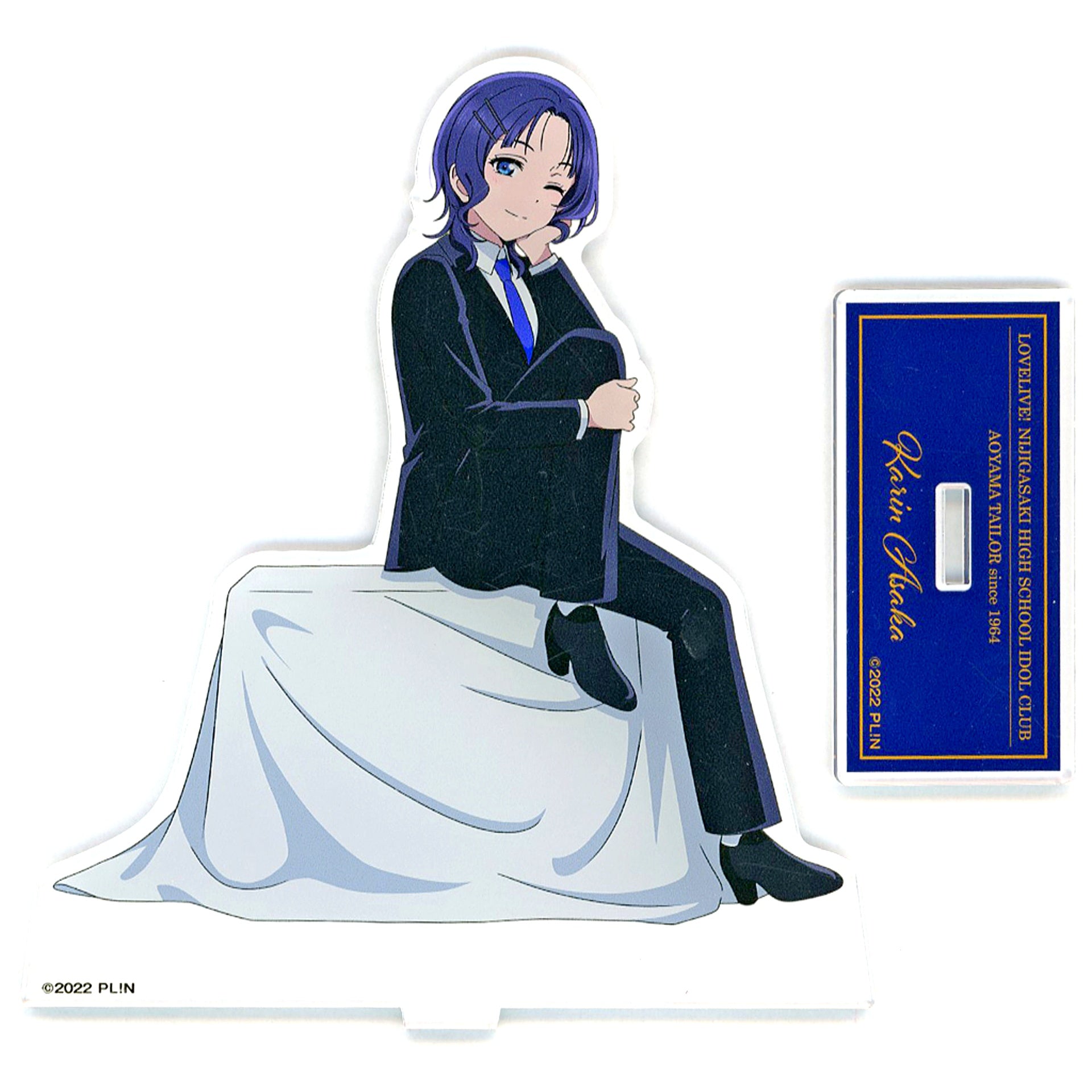 Karin Asaka Acrylic Stand Yofuku no Aoyama x Love Live! Nijigasaki High School Idol Club [USED]