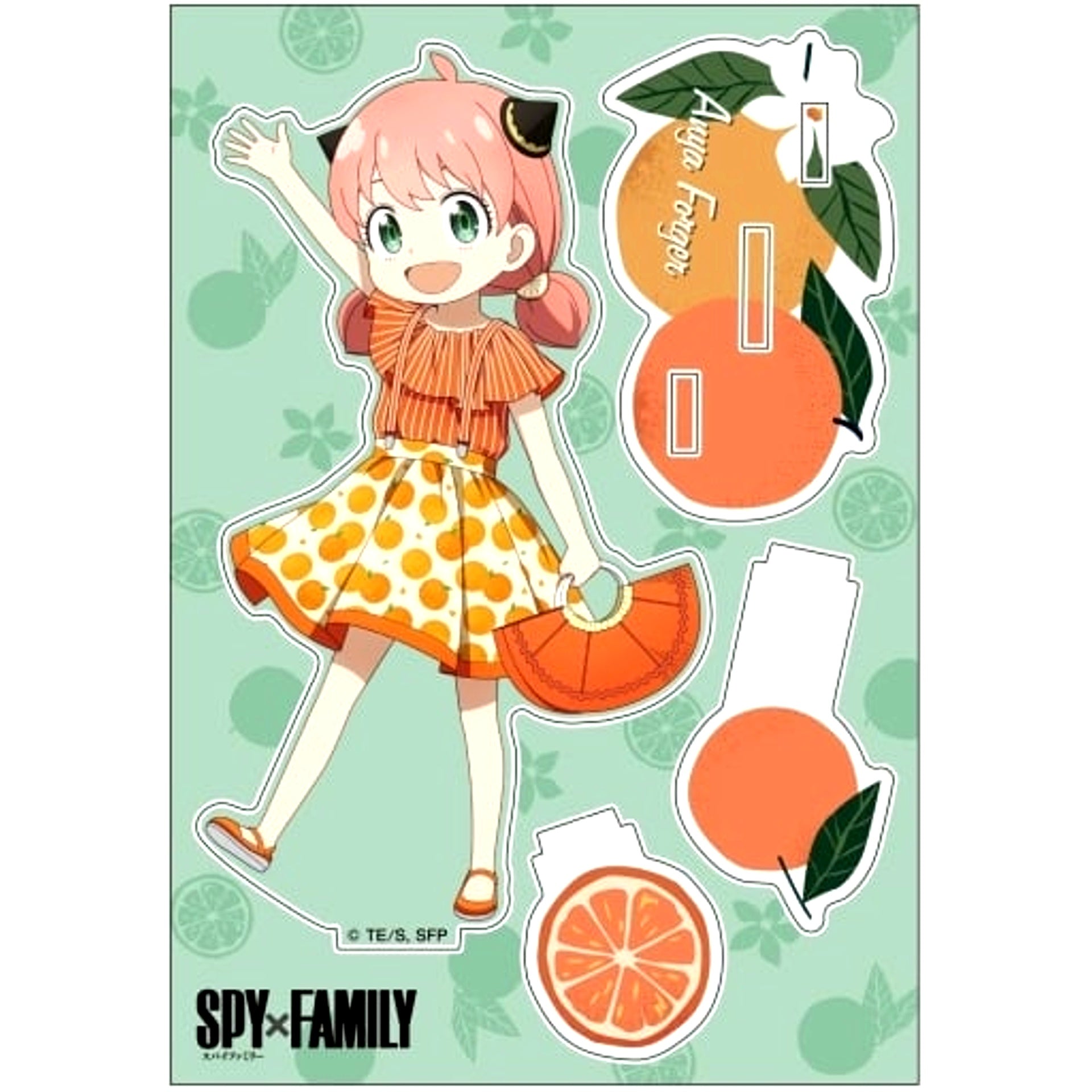 Anya Forger Orange SPY x FAMILY Acrylic Stand Fruits [USED]