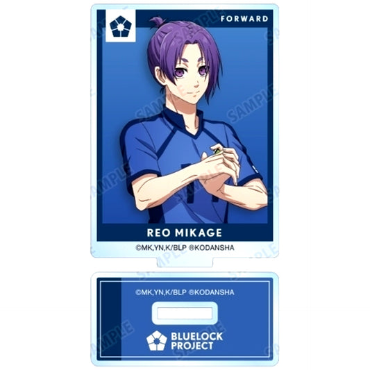 Reo Mikage B Pre-Match Preparation Ver. Blue Lock Illustration Trading Acrylic Stand [USED]