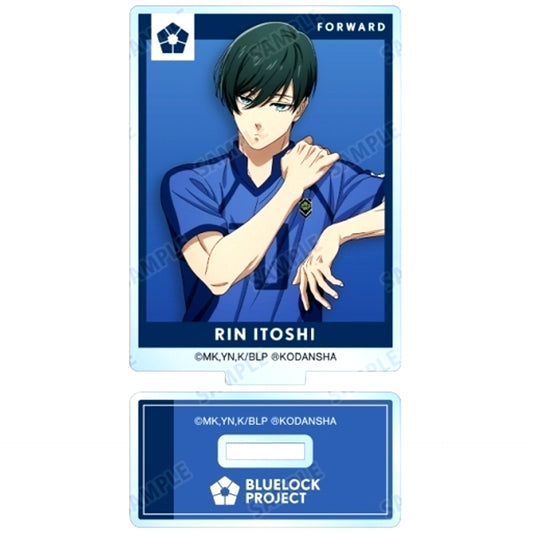 Rin Itoshi B Pre-Match Preparation Ver. Blue Lock Illustration Trading Acrylic Stand [USED]