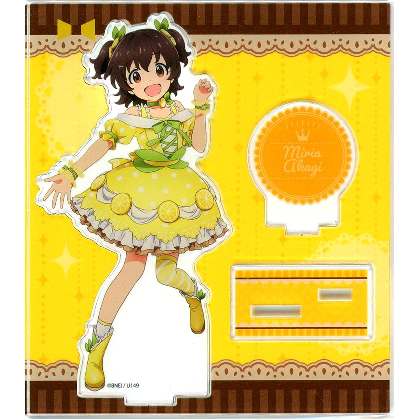 Miria Akagi Idolmaster Cinderella Girls U149 Acrylic Stand SWEETS Dress Ver. [USED]
