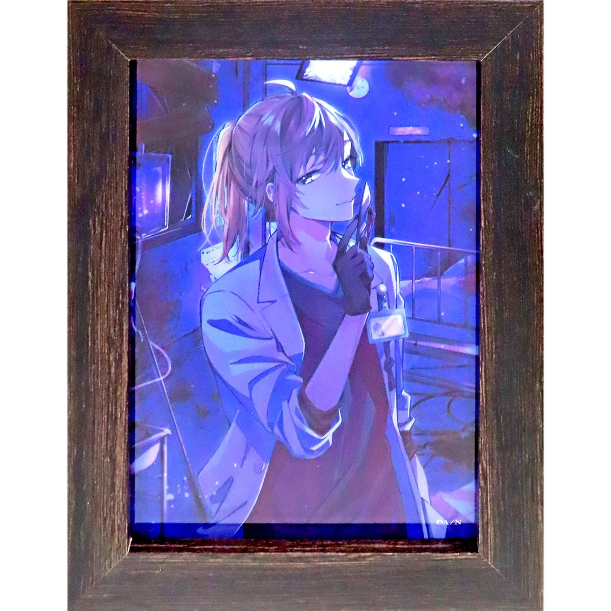 Kanae Wooden Frame Acrylic Board DMM Scratch! Virtual YouTuber Nijisanji 11th Wave A-1 Prize [USED]