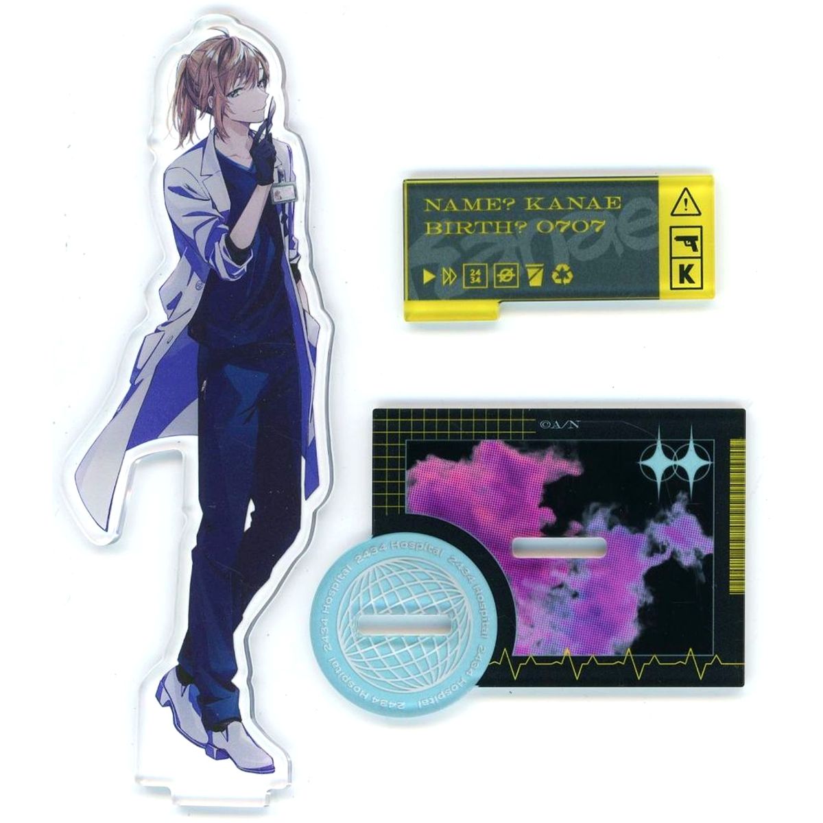 Kanae Acrylic Stand DMM Scratch! Virtual YouTuber Nijisanji 11th Wave D-1 Prize [USED]