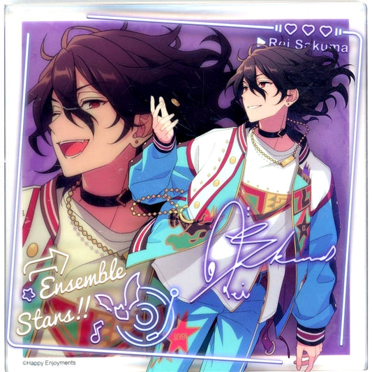 Rei Sakuma Ensemble Stars!! Square Commemorative Acrylic Block China 7th Anniversary Commemorative Goods [USED]