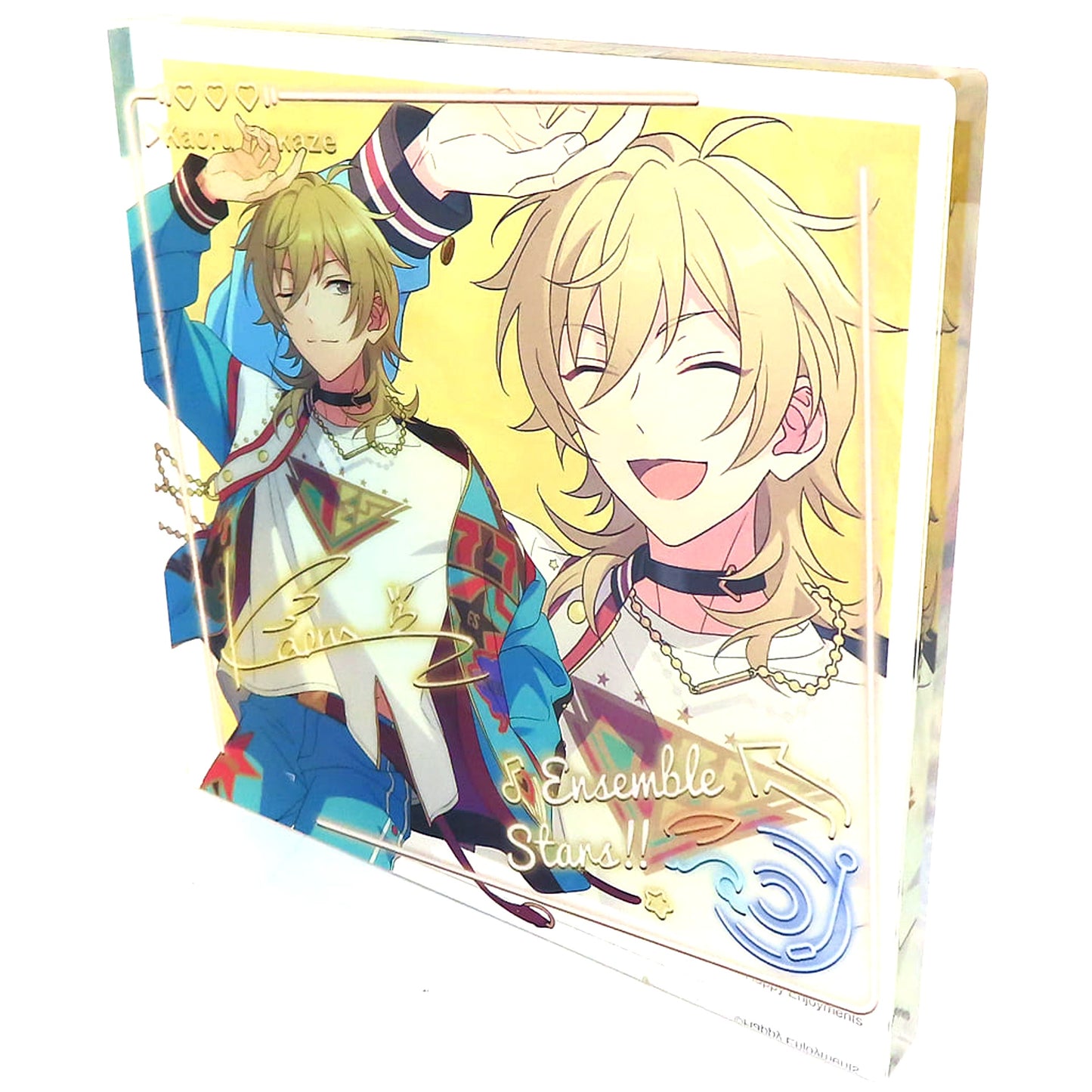 Kaoru Hakaze Ensemble Stars!! Commemorative Acrylic Block Square China 7th Anniversary Commemorative Goods [USED]