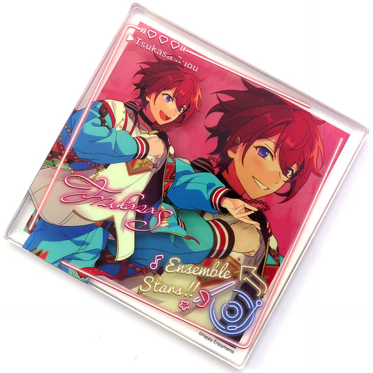 Tsukasa Suou Ensemble Stars!! China 7th Anniversary Commemorative Acrylic Block Square [USED]