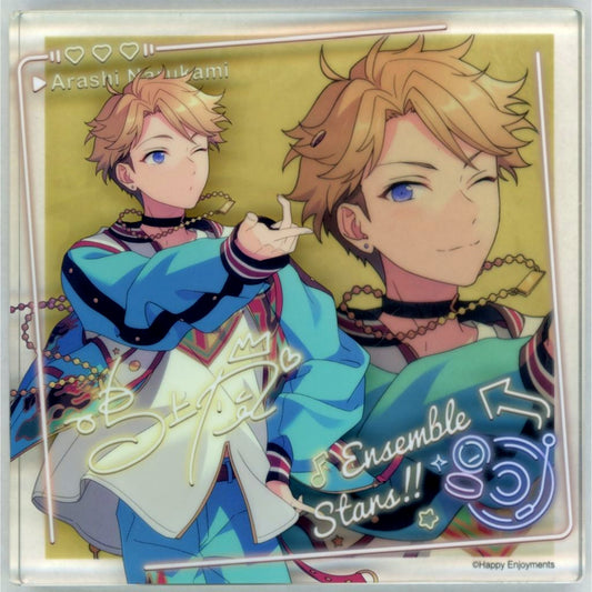 Arashi Narukami Commemorative Acrylic Block Square Ensemble Stars!! China 7th Anniversary Goods [USED]