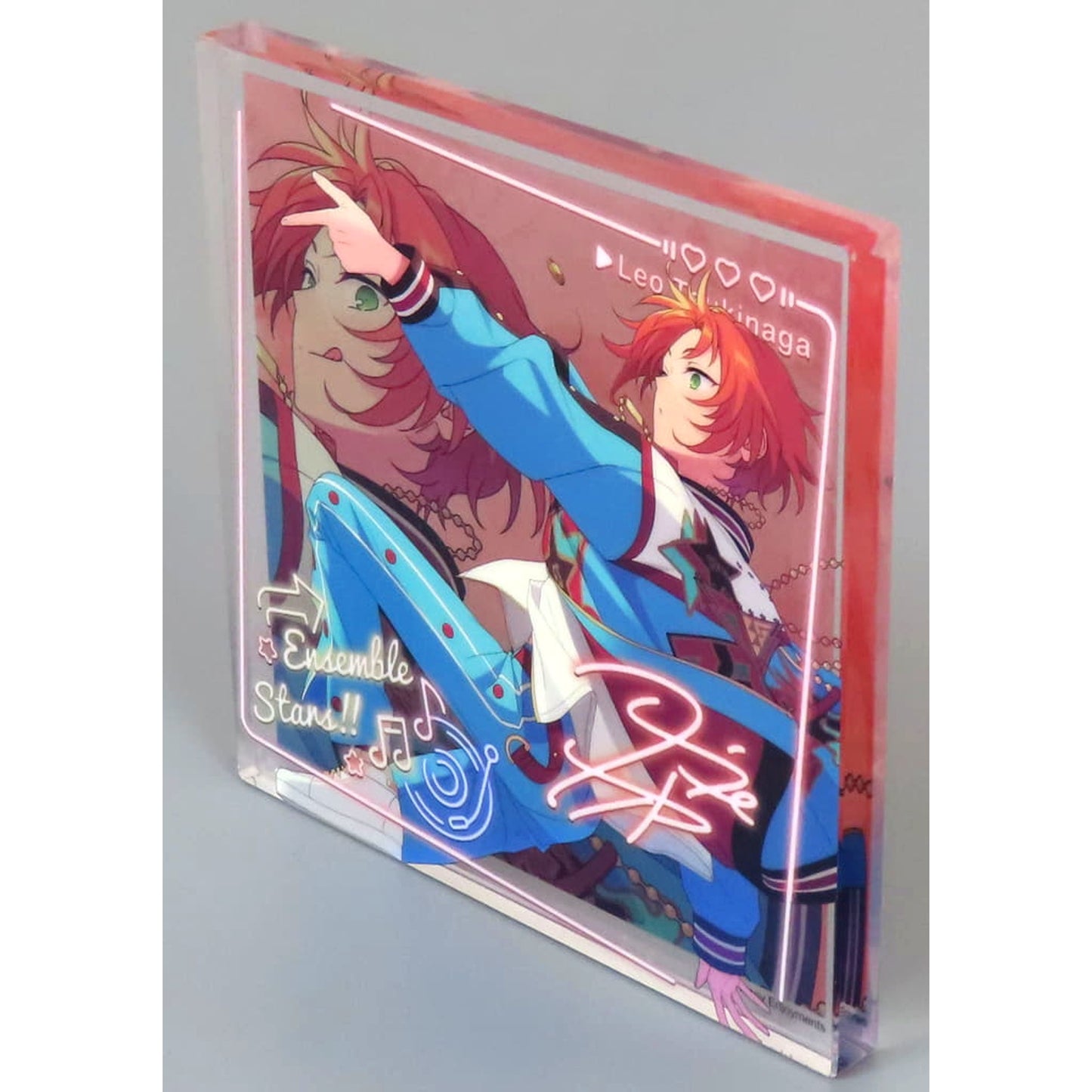 Leo Tsukinaga Ensemble Stars!! Commemorative Acrylic Block Square China 7th Anniv. Goods [USED]