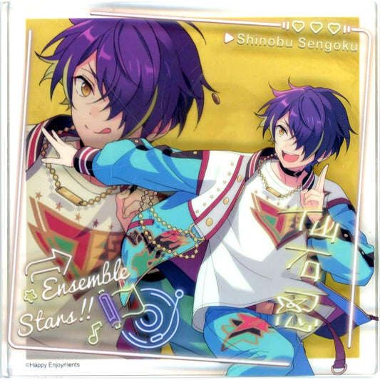 Shinobu Sengoku Ensemble Stars!! Commemorative Acrylic Block Square China 7th Anniversary Goods [USED]