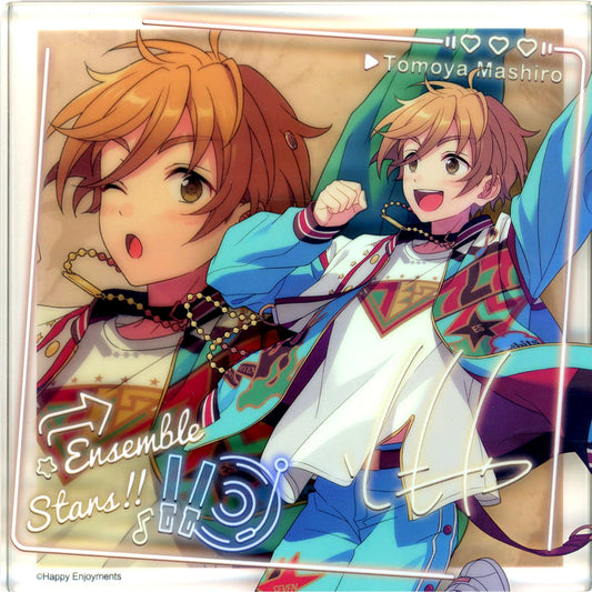 Tomoya Mashiro Ensemble Stars!! Commemorative Acrylic Block Square China 7th Anniversary Commemorative Goods [USED]