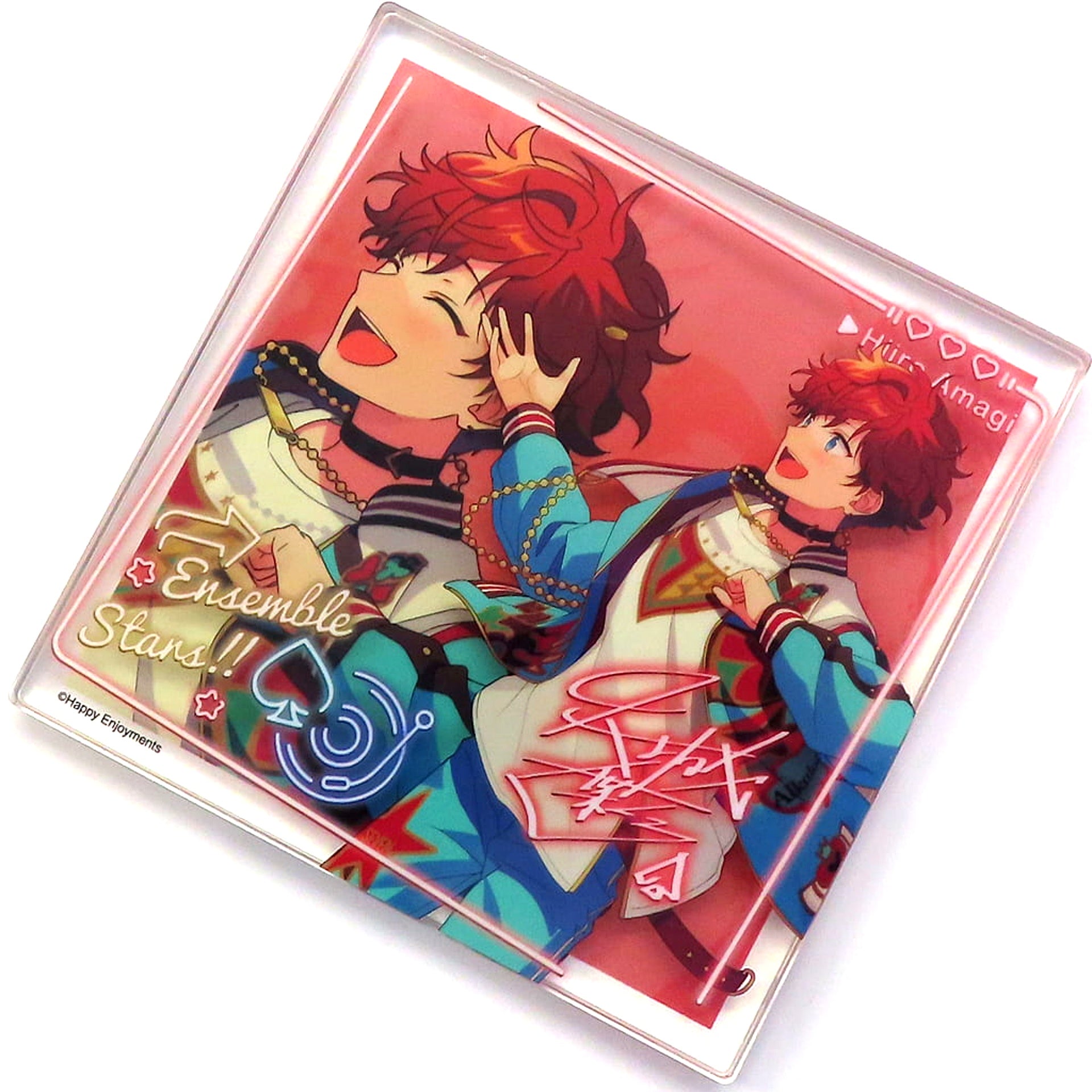 Hiiro Amagi Ensemble Stars!! Commemorative Acrylic Block Square China 7th Anniv. Goods [USED]