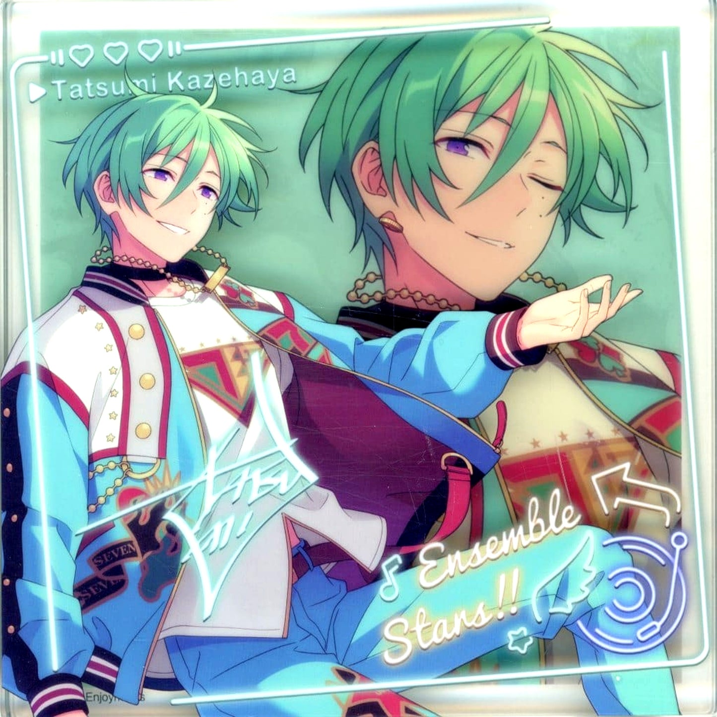 Tatsumi Kazehaya Ensemble Stars!! Commemorative Acrylic Block Square China 7th Anniversary [USED]